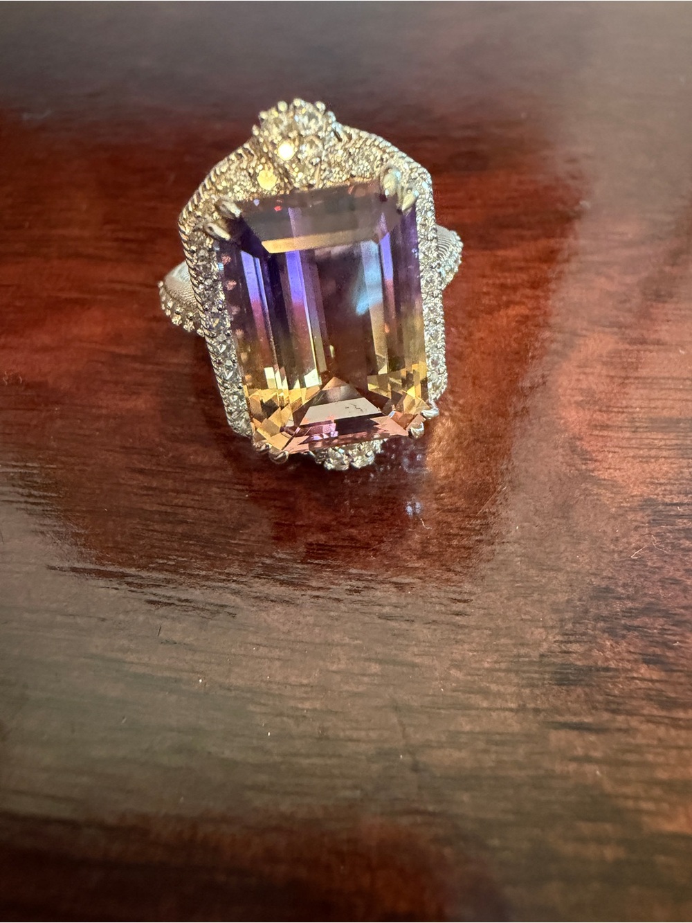 NWOT JUDITH RIPKA STERLING SILVER AMETRINE & DMQ RING, size 5.25 gorgeous! - Picture 9 of 9